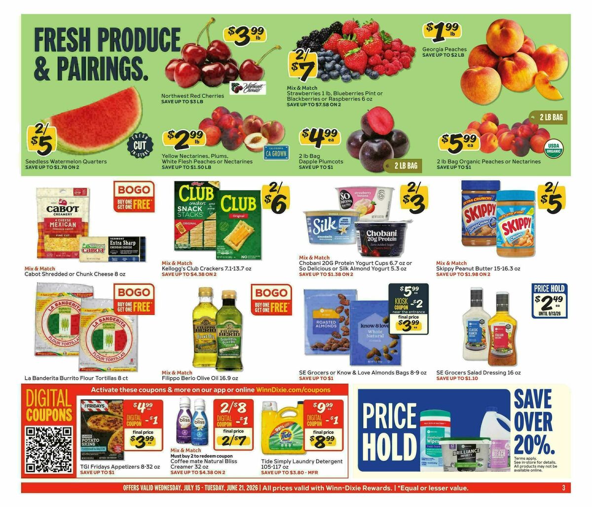 Winn-Dixie Weekly Ad from July 15
