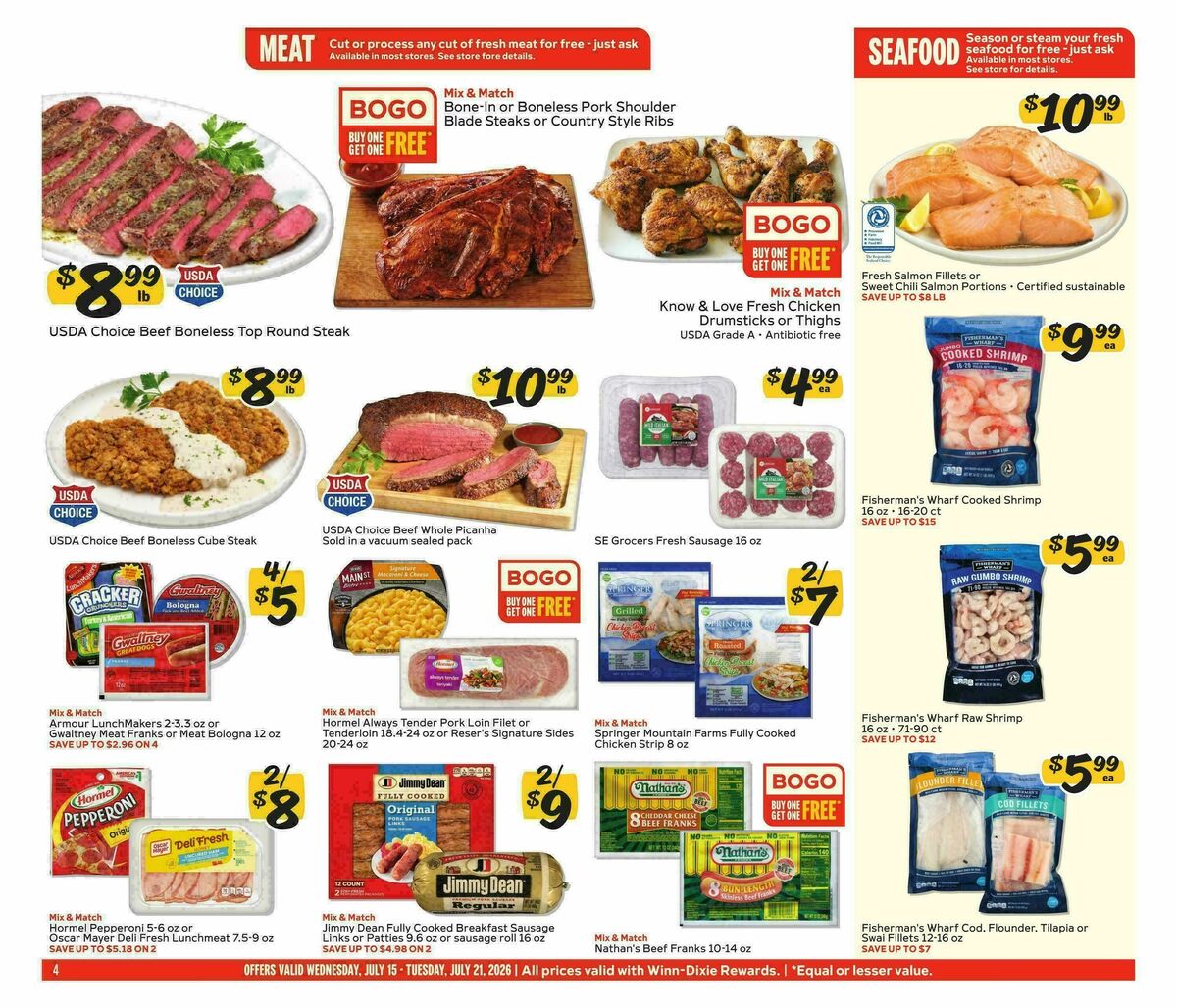 Winn-Dixie Weekly Ad from July 15
