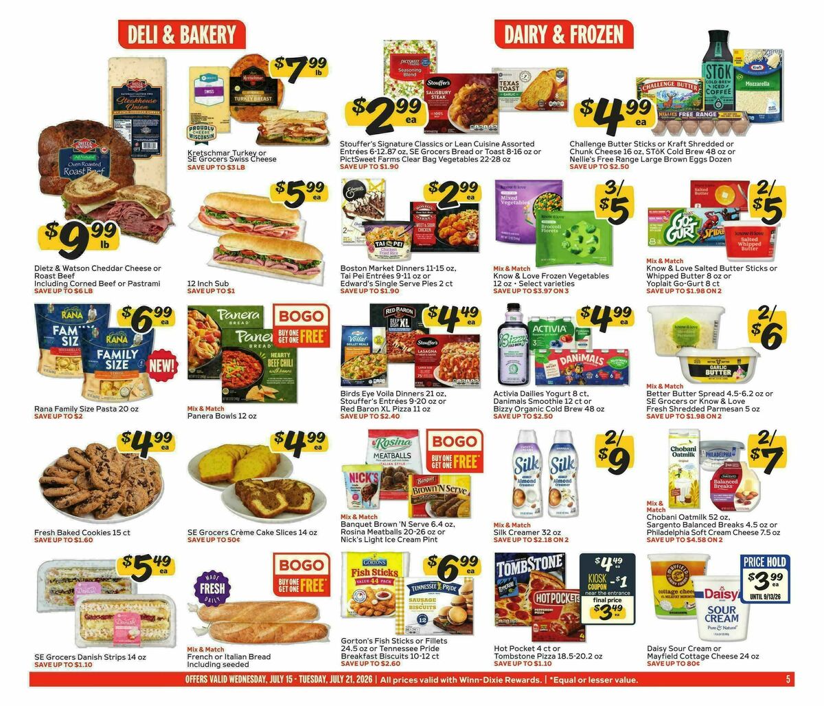 Winn-Dixie Weekly Ad from July 15