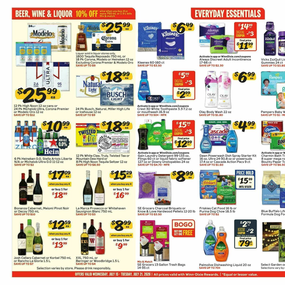 Winn-Dixie Weekly Ad from July 15