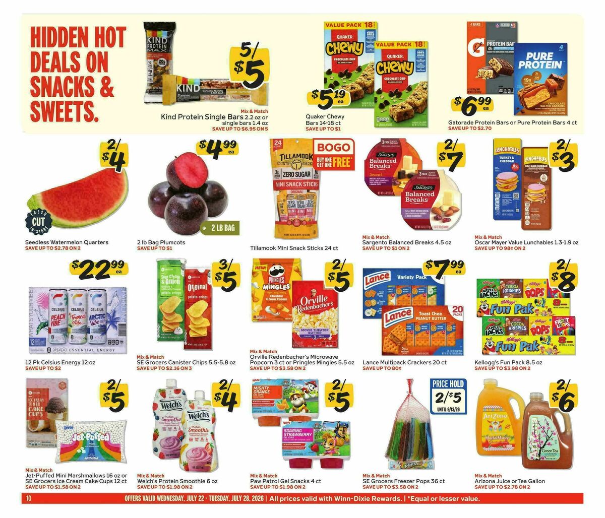 Winn-Dixie Weekly Ad from July 22