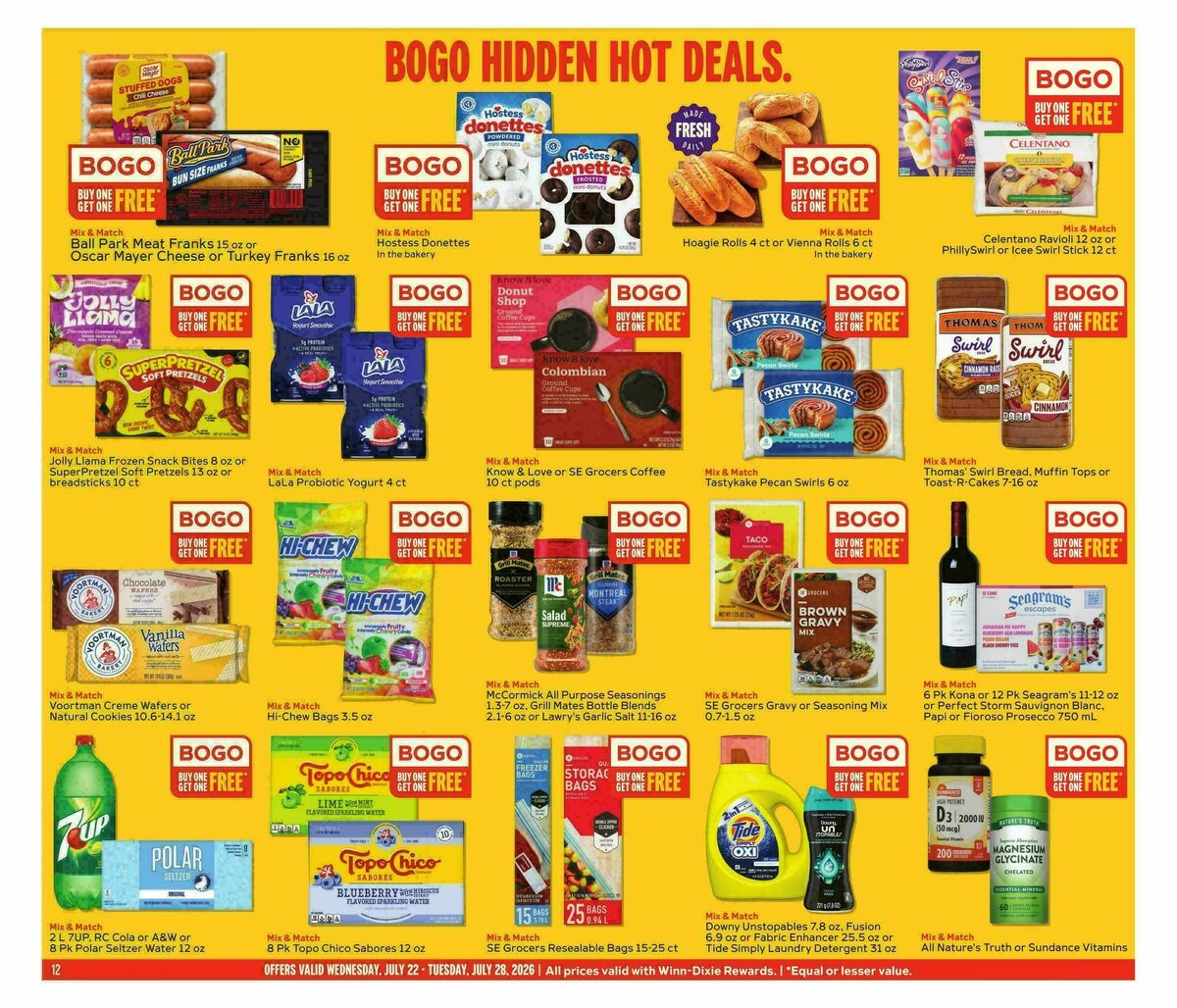 Winn-Dixie Weekly Ad from July 22