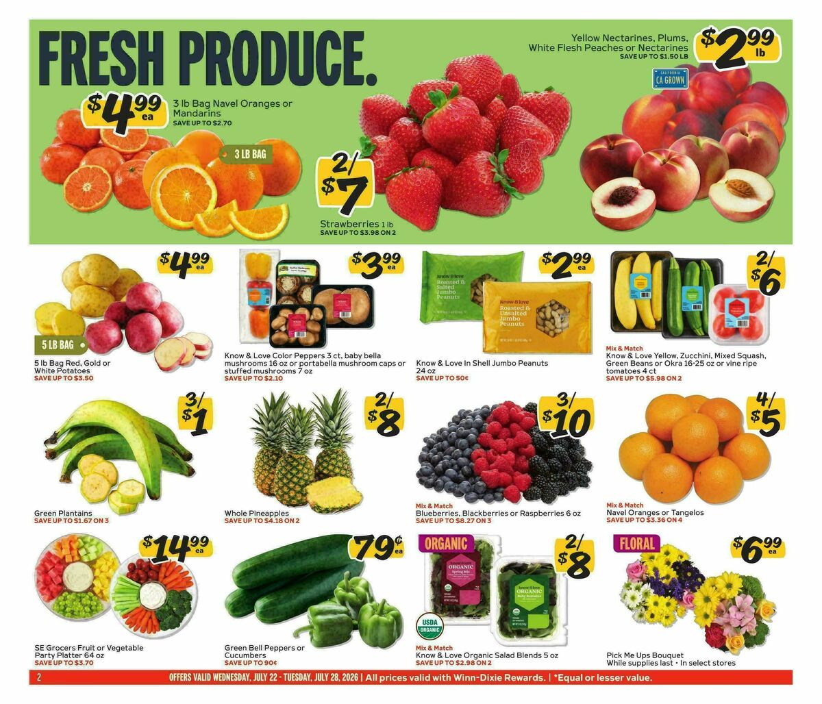 Winn-Dixie Weekly Ad from July 22