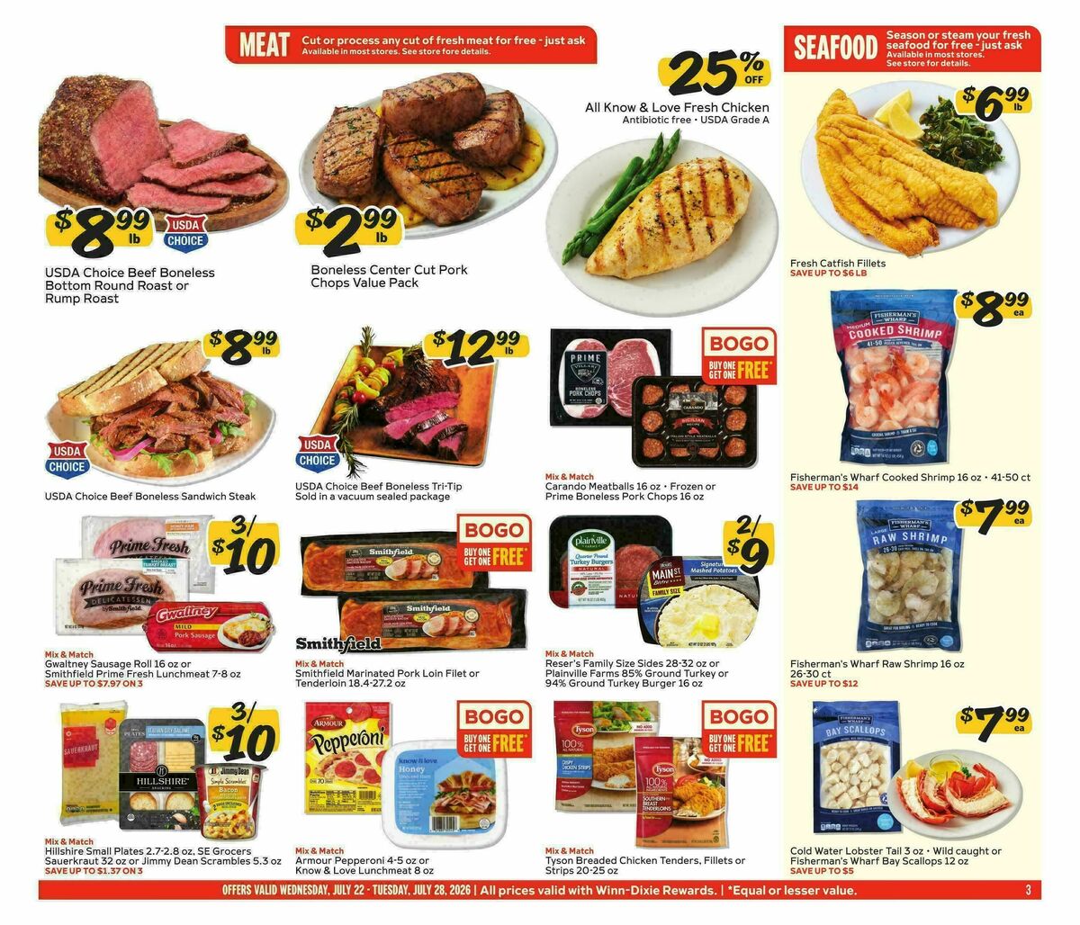 Winn-Dixie Weekly Ad from July 22