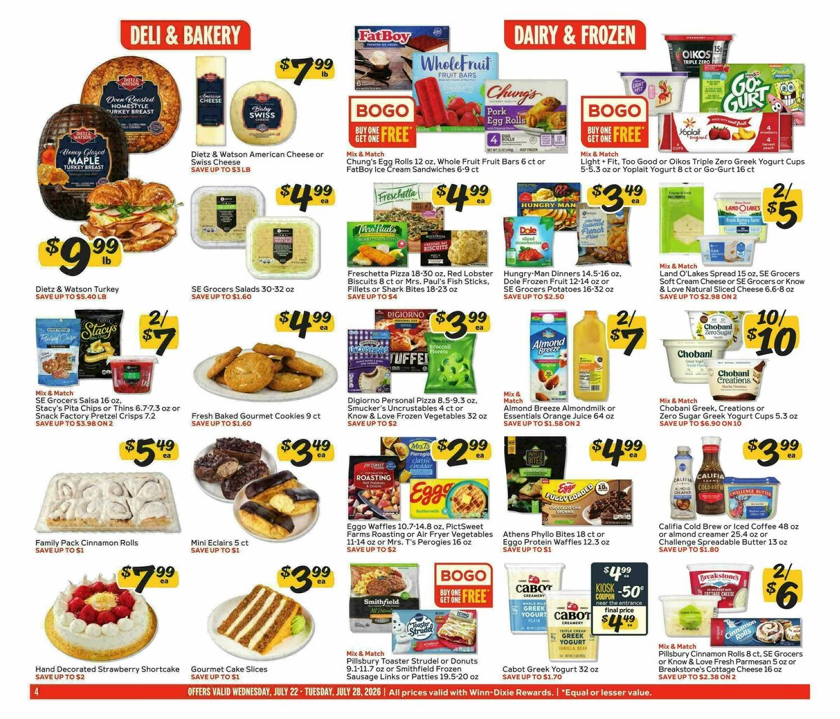 Winn-Dixie Weekly Ad from July 22