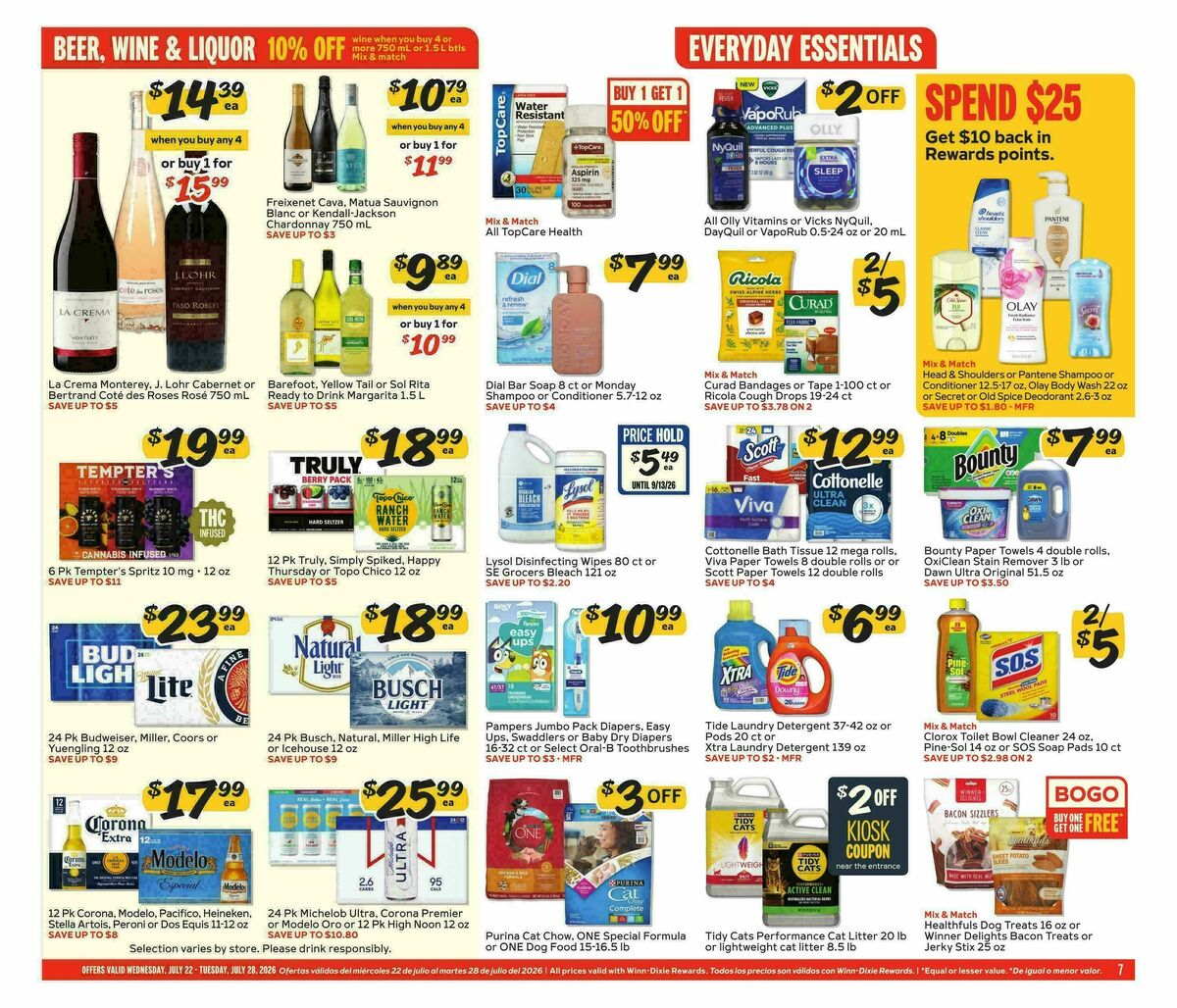 Winn-Dixie Weekly Ad from July 22