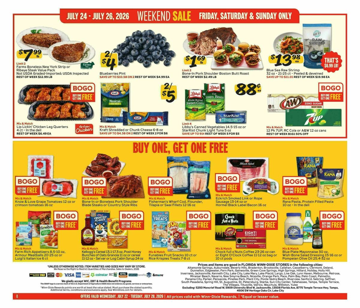 Winn-Dixie Weekly Ad from July 22