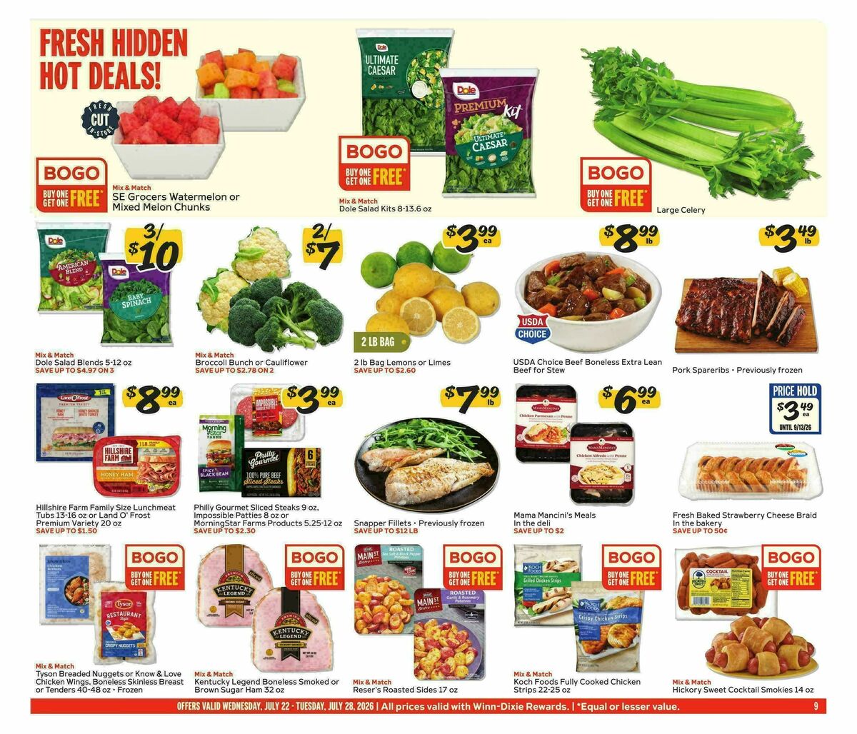 Winn-Dixie Weekly Ad from July 22