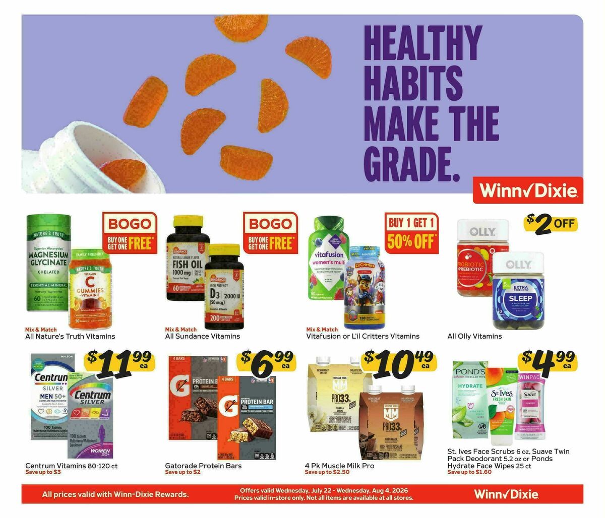 Winn-Dixie Weekly Ad from July 22