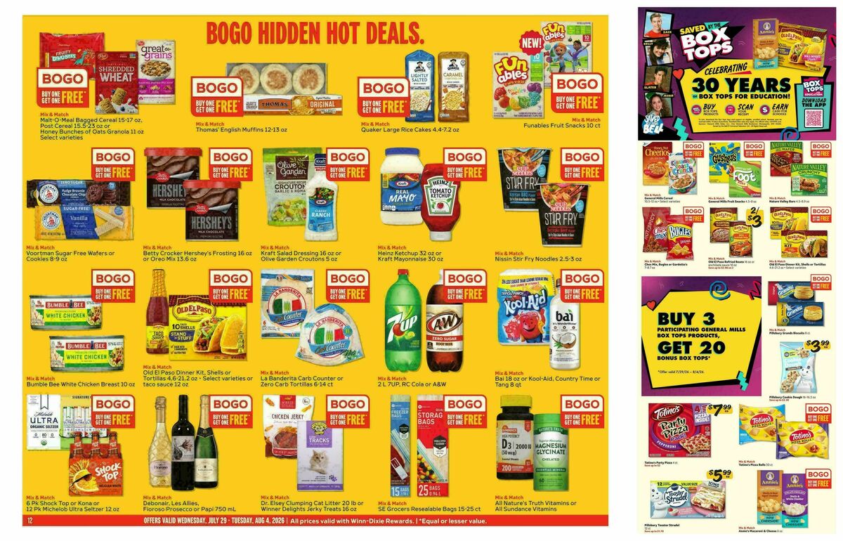 Winn-Dixie Weekly Ad from July 29
