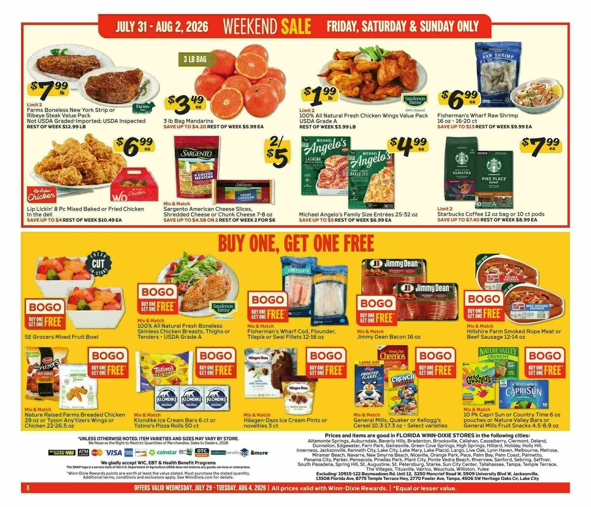 Winn-Dixie Weekly Ad from July 29