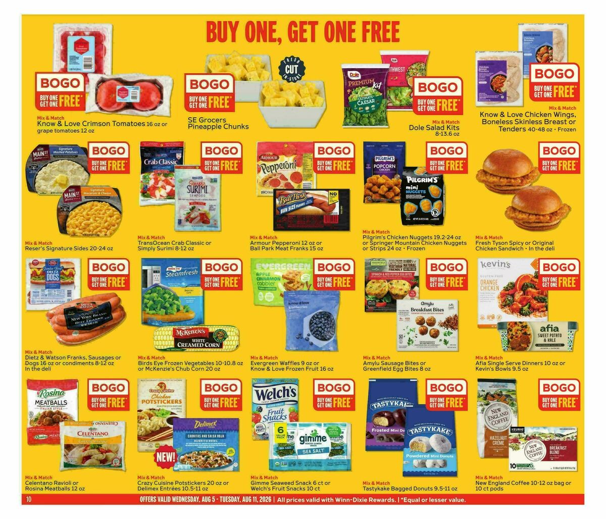 Winn-Dixie Weekly Ad from August 5