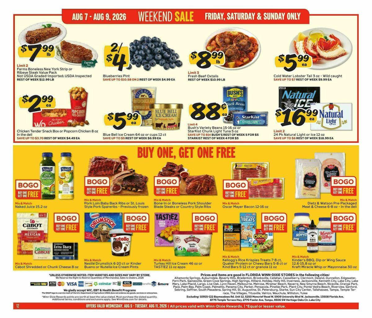 Winn-Dixie Weekly Ad from August 5