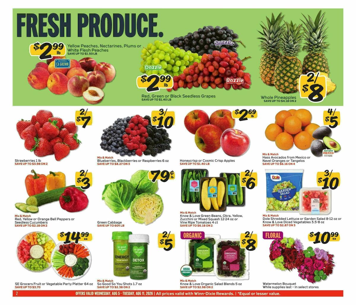 Winn-Dixie Weekly Ad from August 5