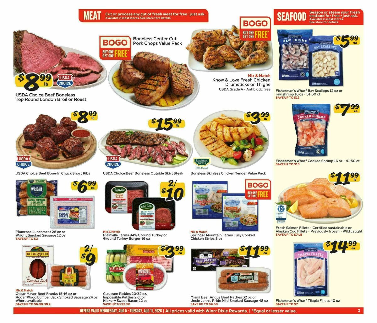 Winn-Dixie Weekly Ad from August 5