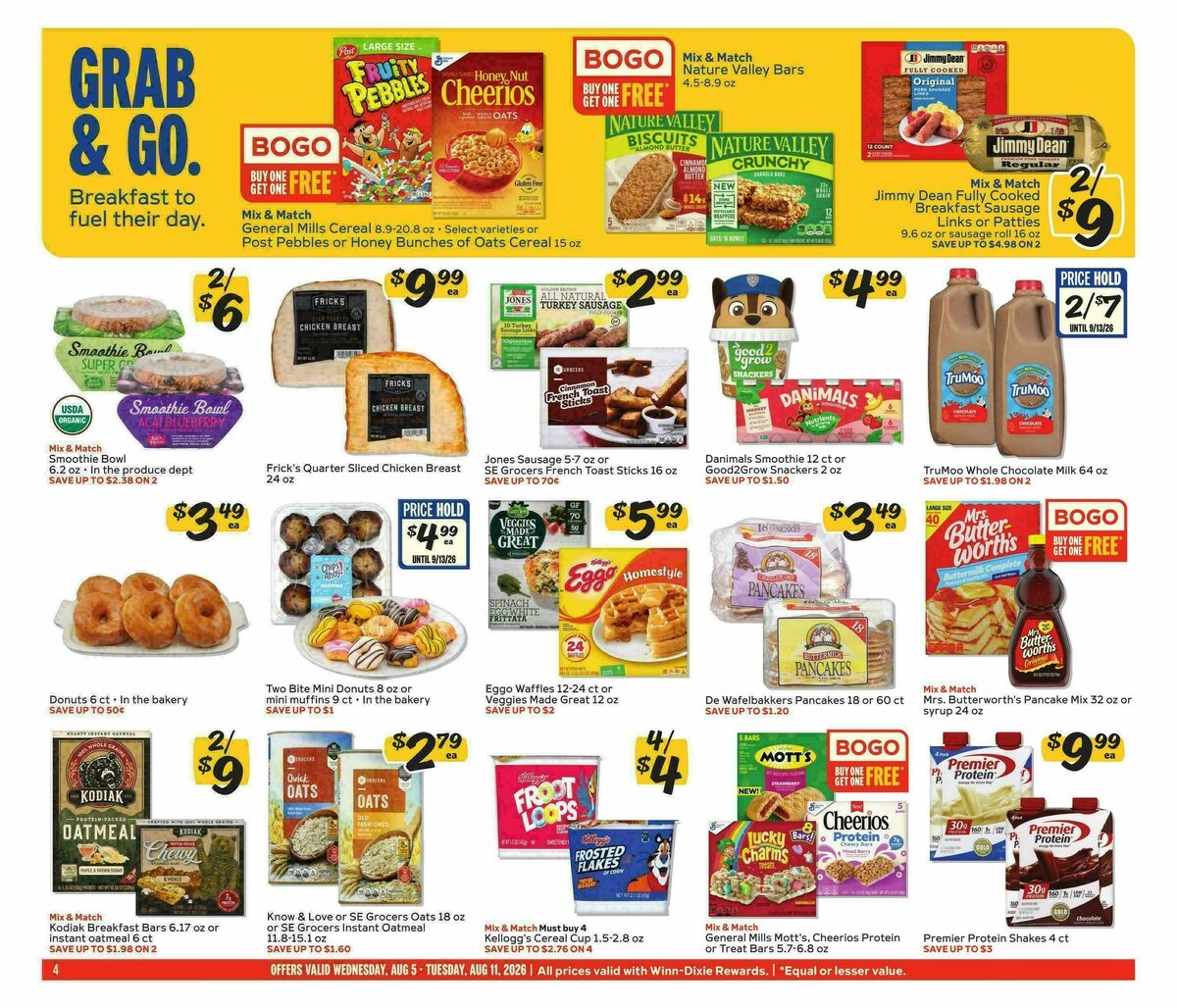 Winn-Dixie Weekly Ad from August 5