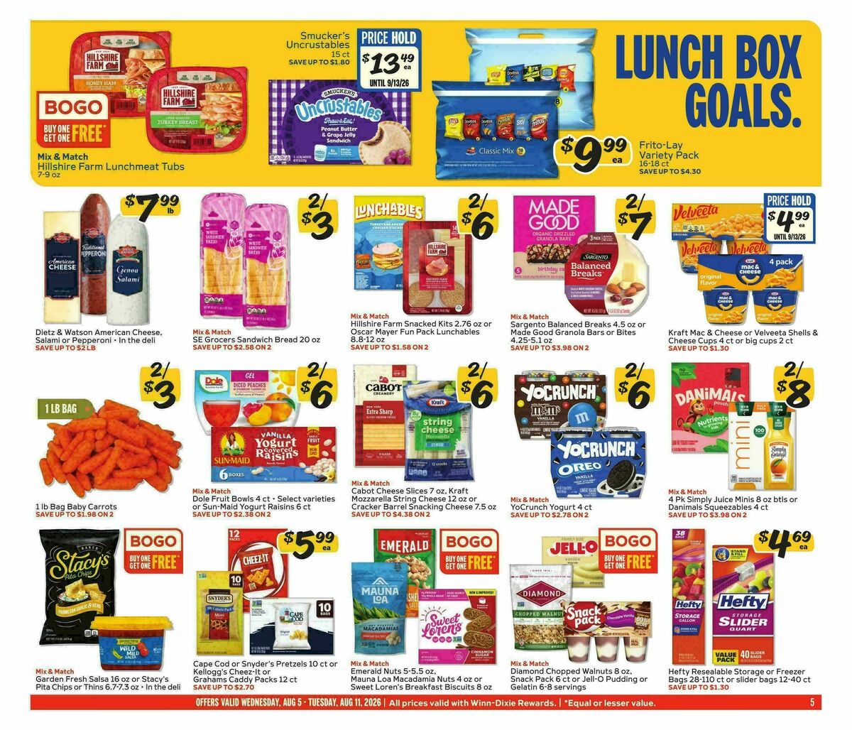 Winn-Dixie Weekly Ad from August 5