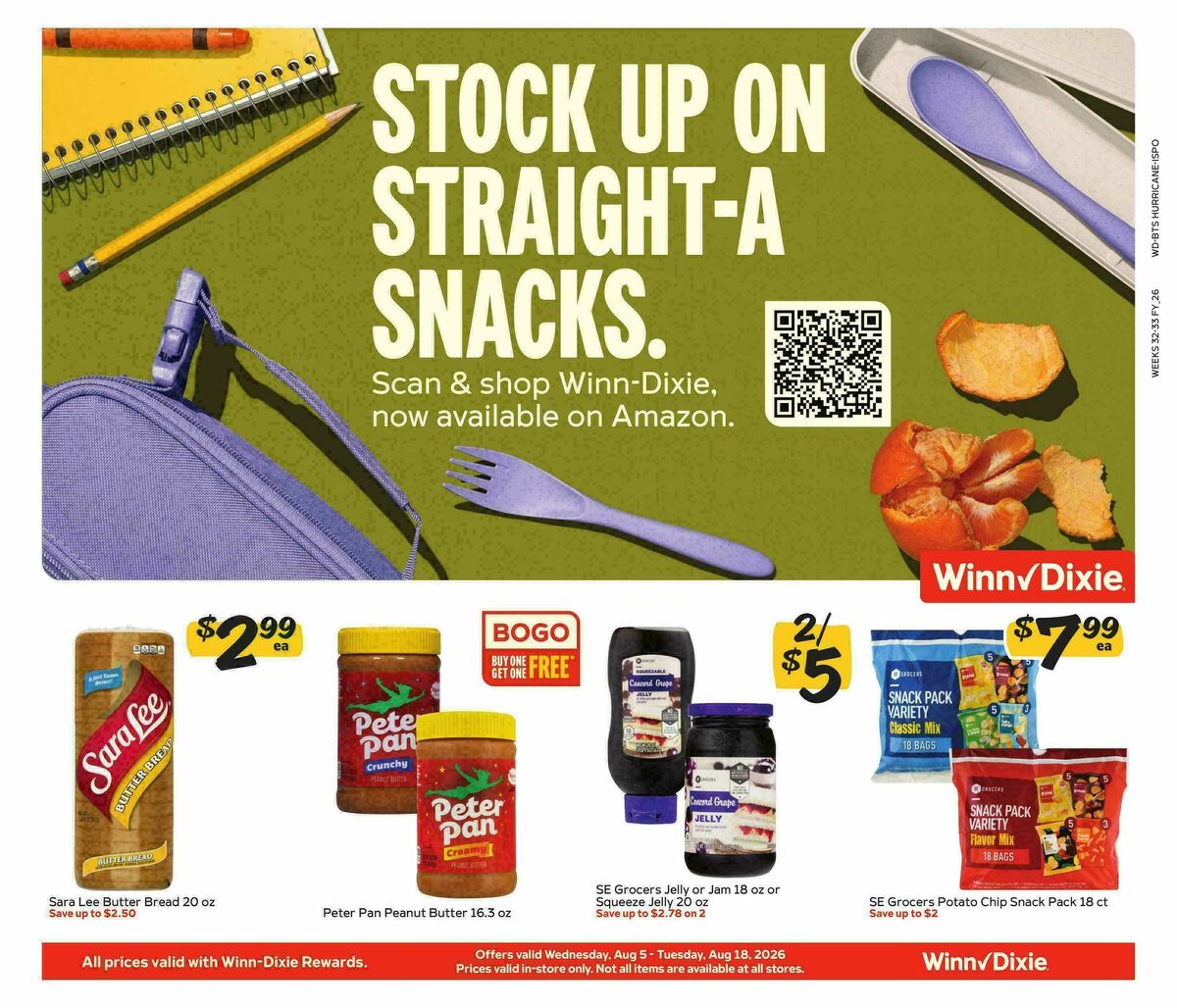 Winn-Dixie Weekly Ad from August 5