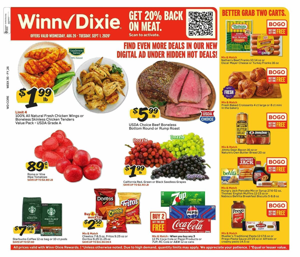 Winn-Dixie Weekly Ad from August 26