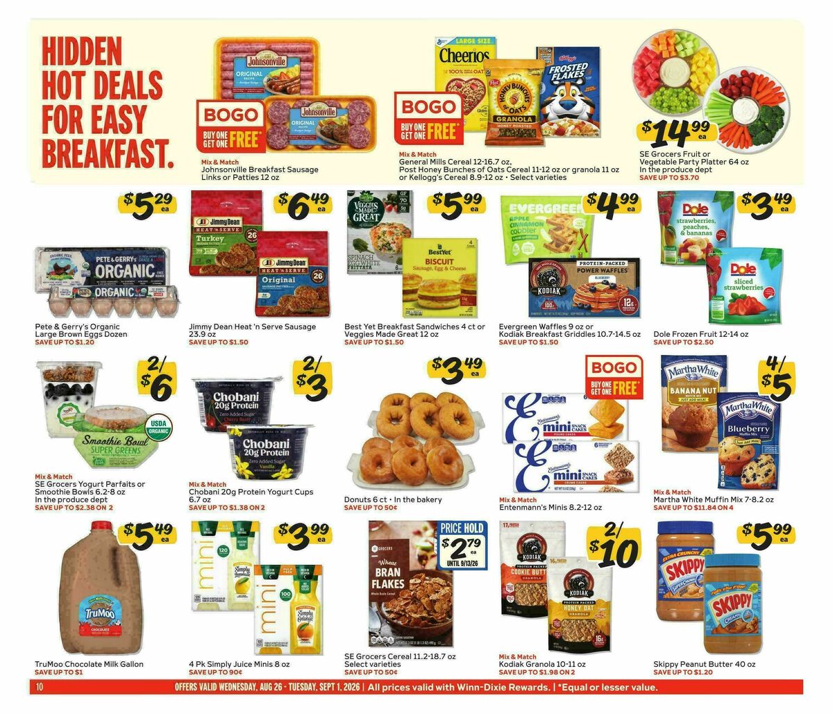 Winn-Dixie Weekly Ad from August 26