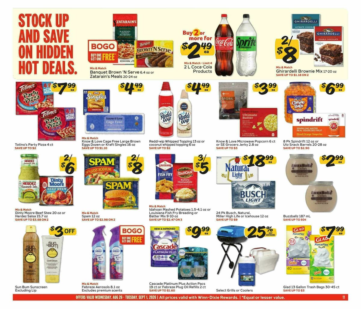 Winn-Dixie Weekly Ad from August 26