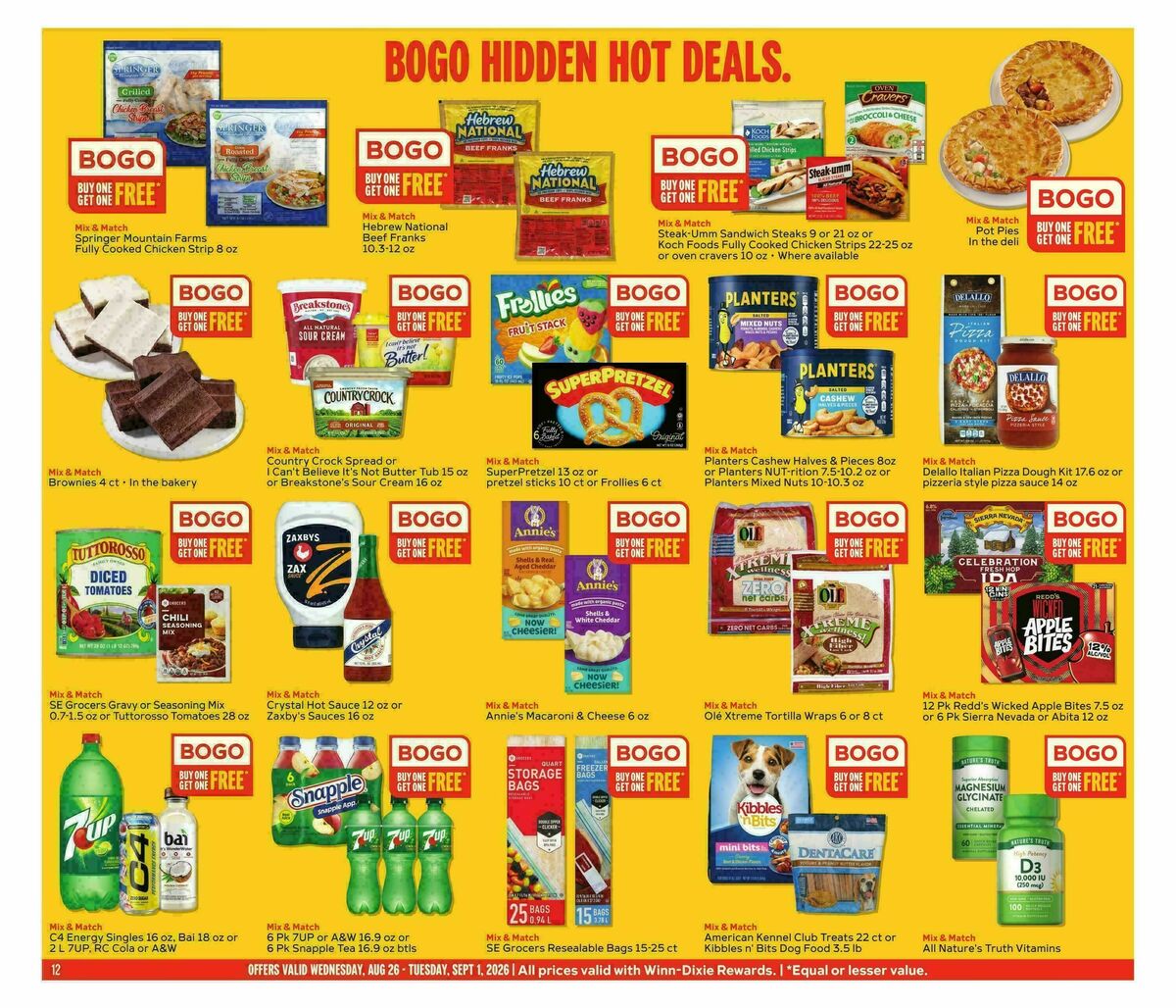 Winn-Dixie Weekly Ad from August 26