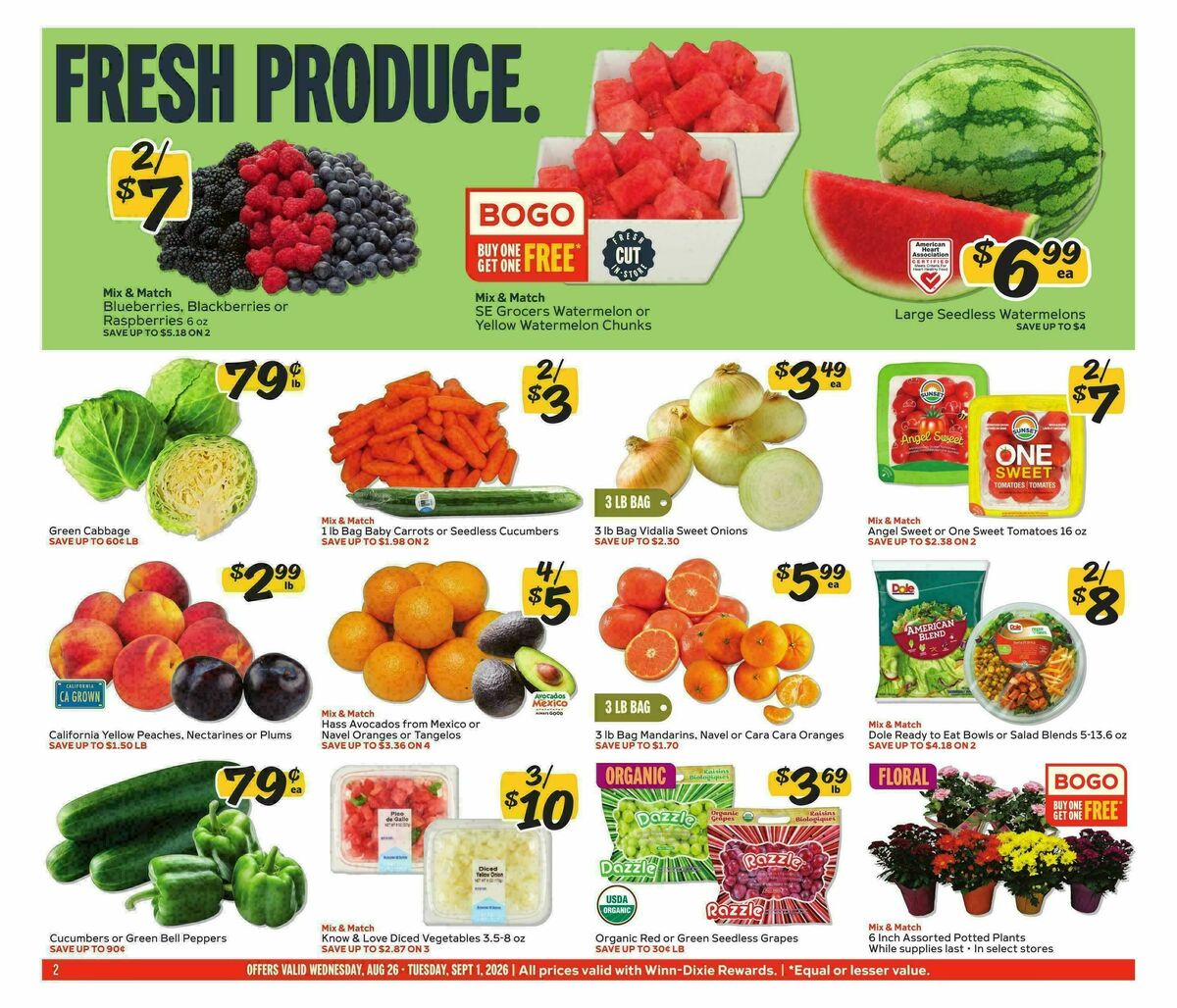 Winn-Dixie Weekly Ad from August 26