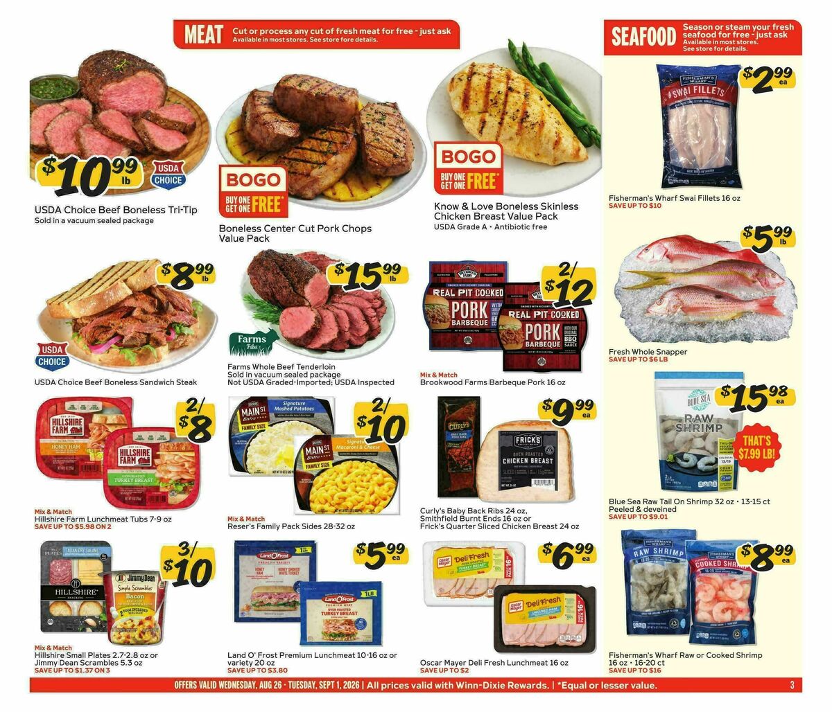 Winn-Dixie Weekly Ad from August 26