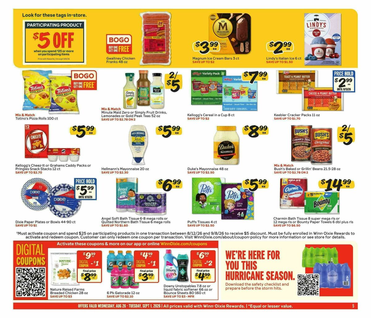 Winn-Dixie Weekly Ad from August 26