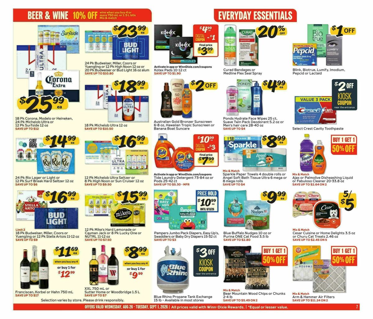 Winn-Dixie Weekly Ad from August 26