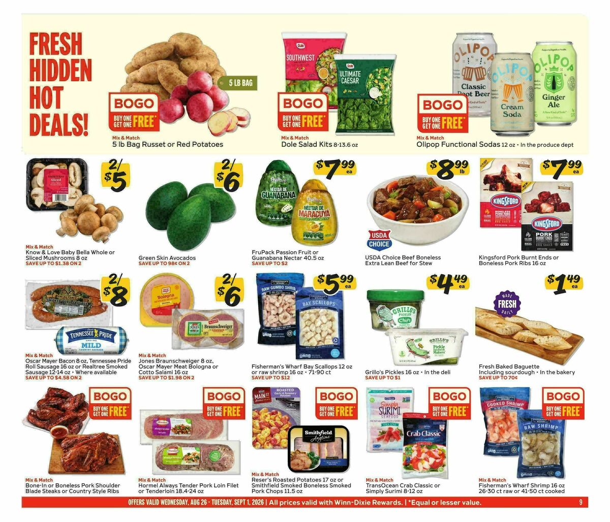 Winn-Dixie Weekly Ad from August 26