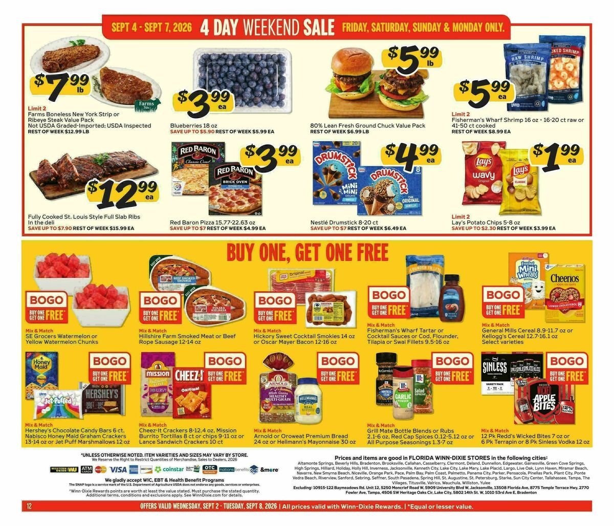Winn-Dixie Weekly Ad from September 2