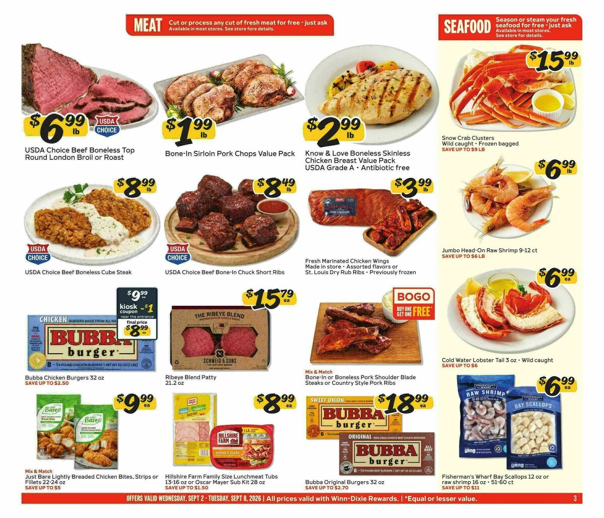 Winn-Dixie Weekly Ad from September 2