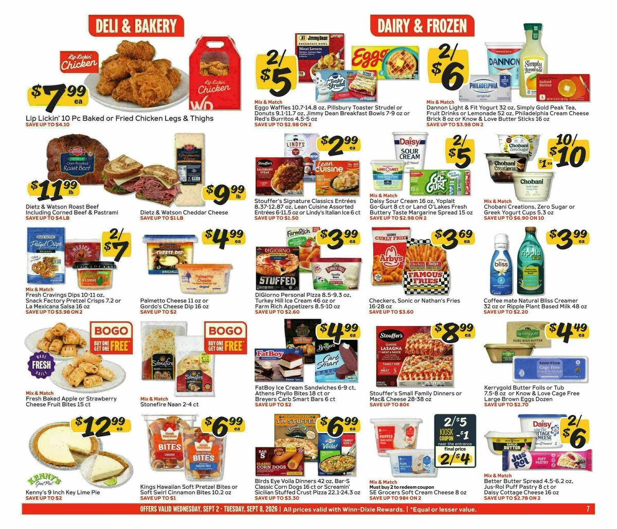 Winn-Dixie Weekly Ad from September 2