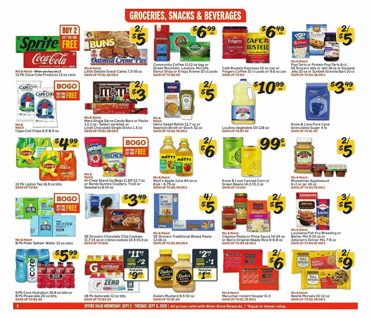 Winn-Dixie Weekly Ad from September 2