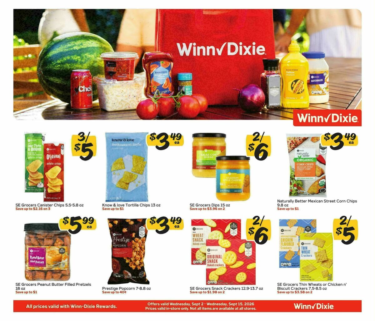 Winn-Dixie Weekly Ad from September 2