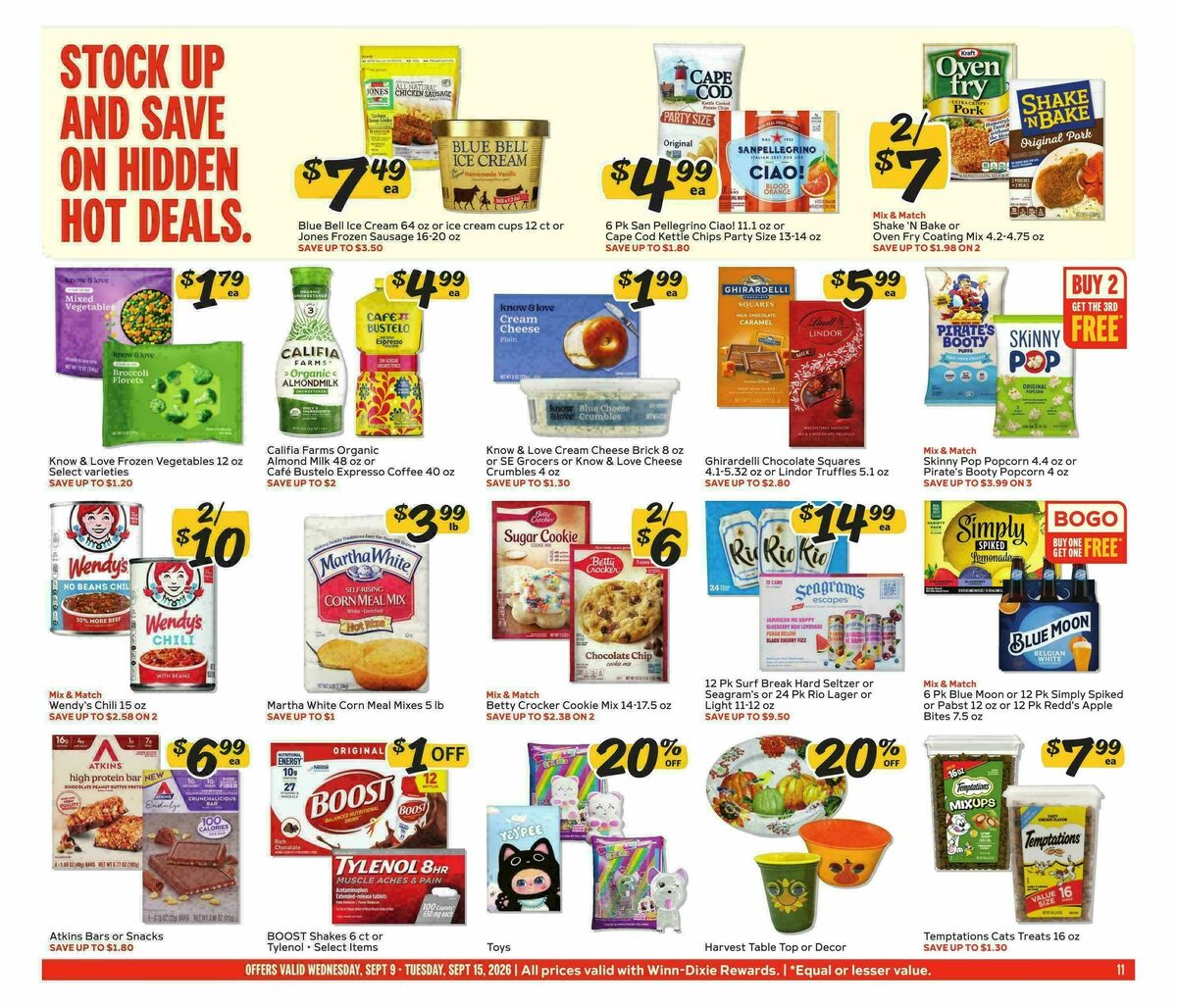 Winn-Dixie Weekly Ad from September 9