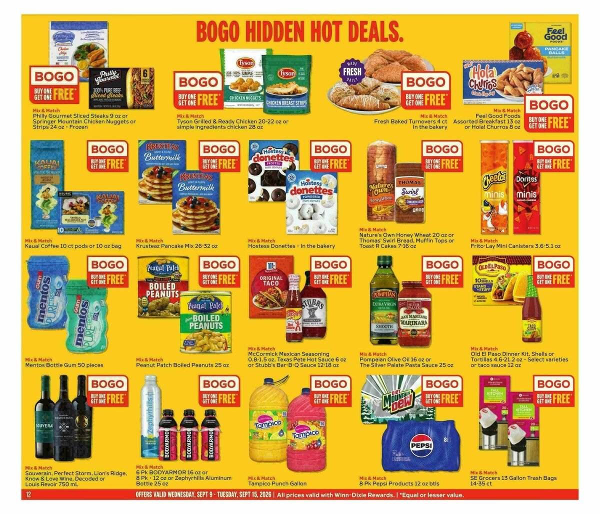 Winn-Dixie Weekly Ad from September 9