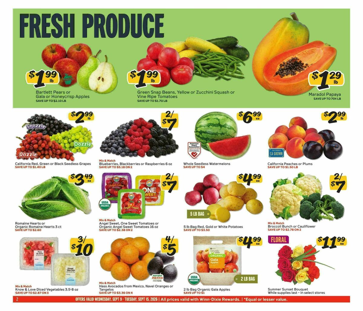 Winn-Dixie Weekly Ad from September 9