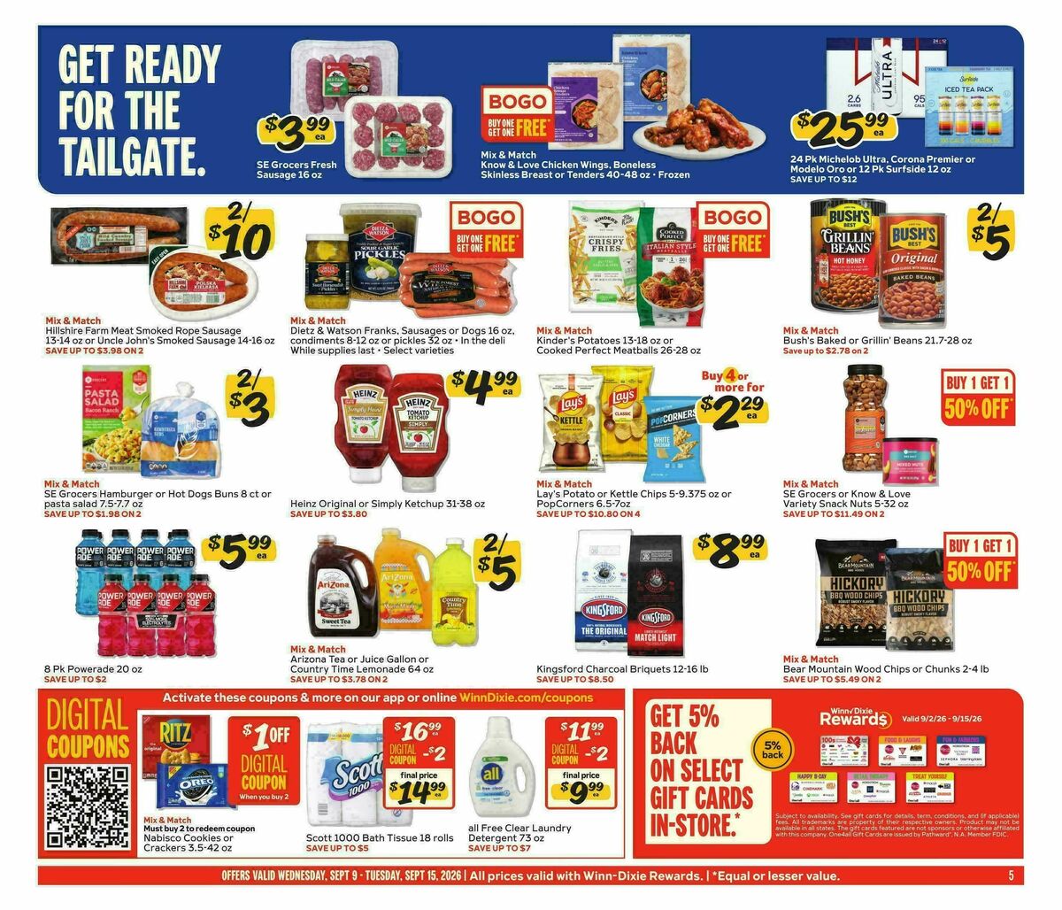 Winn-Dixie Weekly Ad from September 9