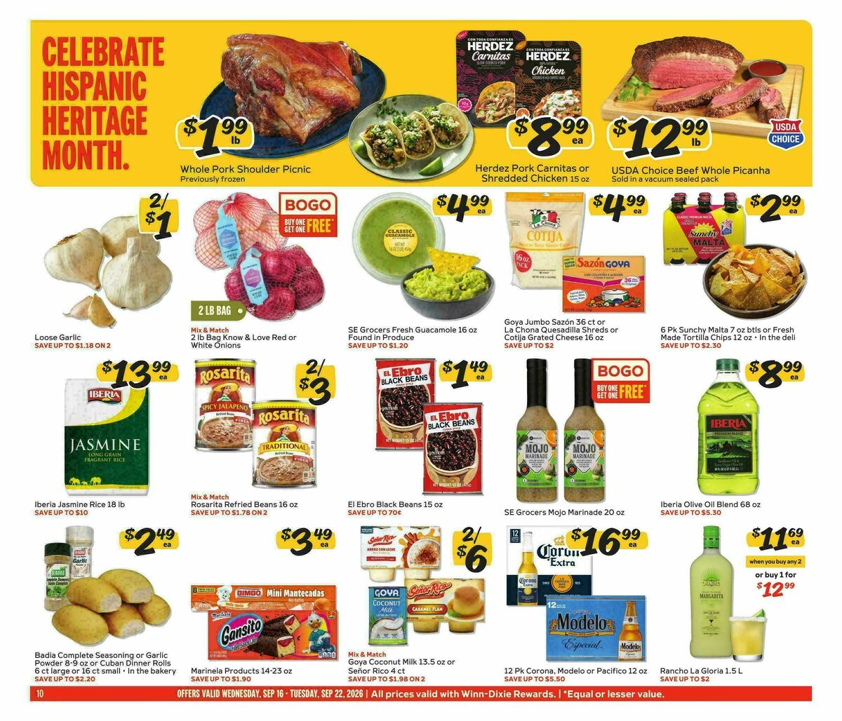 Winn-Dixie Weekly Ad from September 16