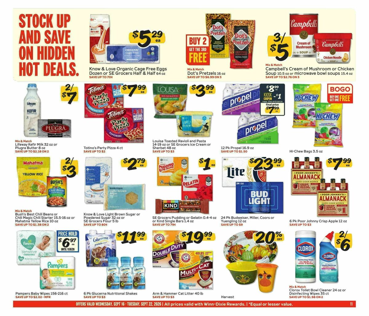 Winn-Dixie Weekly Ad from September 16