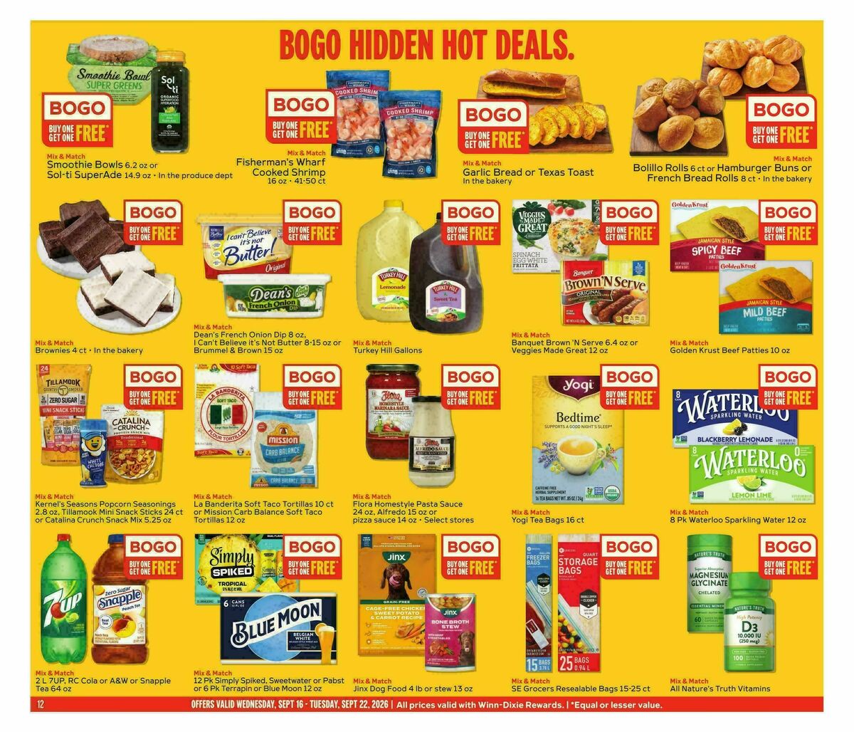 Winn-Dixie Weekly Ad from September 16
