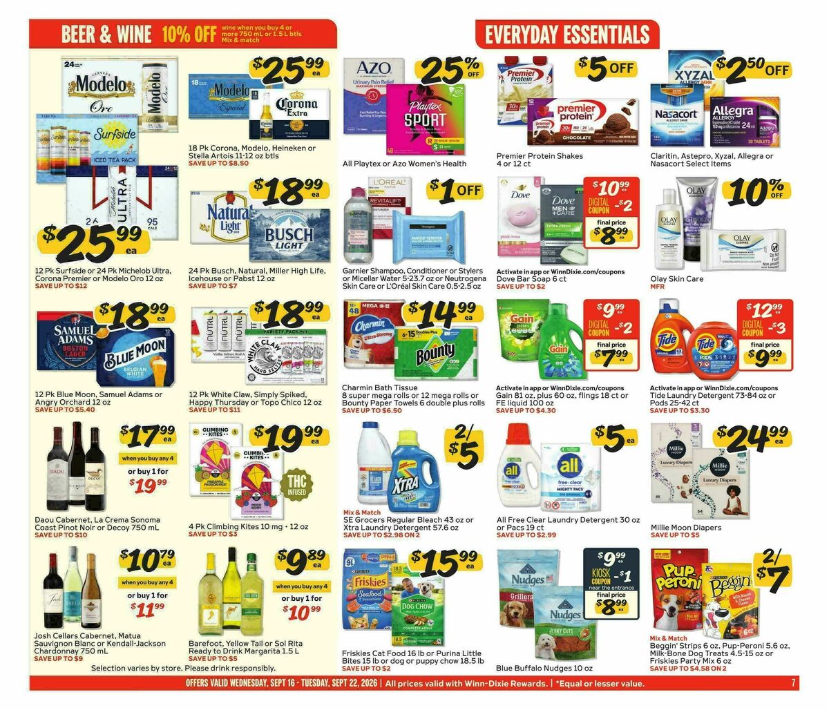 Winn-Dixie Weekly Ad from September 16