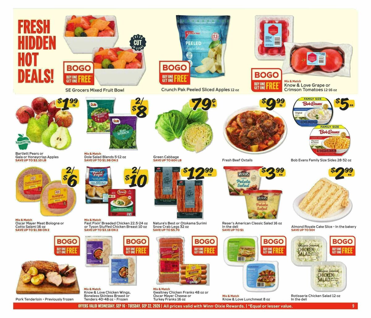 Winn-Dixie Weekly Ad from September 16