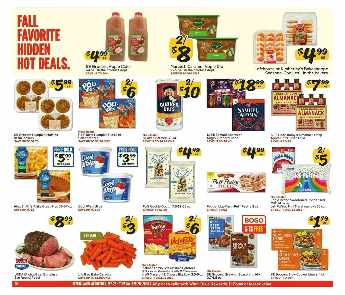 Winn-Dixie Weekly Ad from September 23