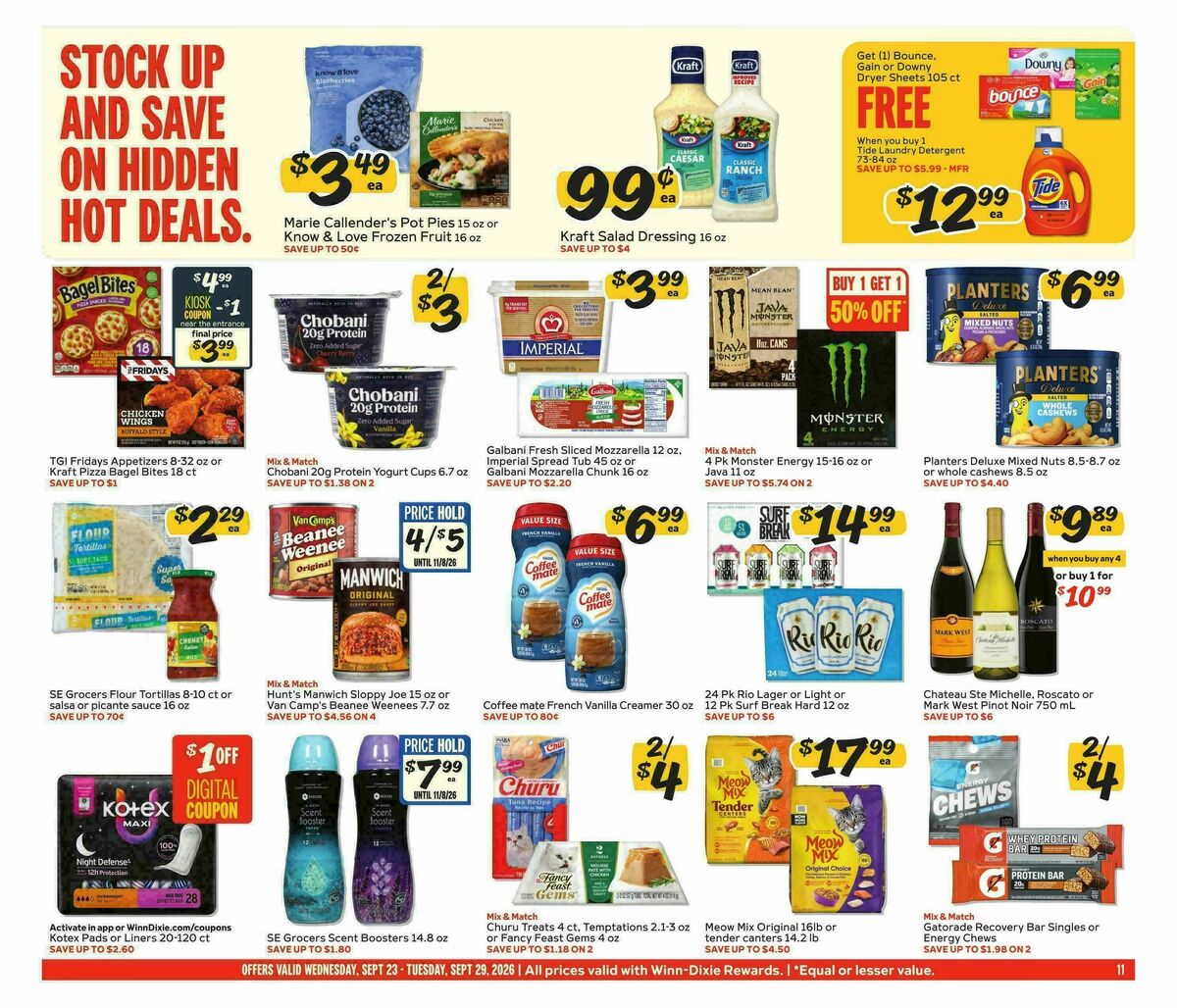 Winn-Dixie Weekly Ad from September 23
