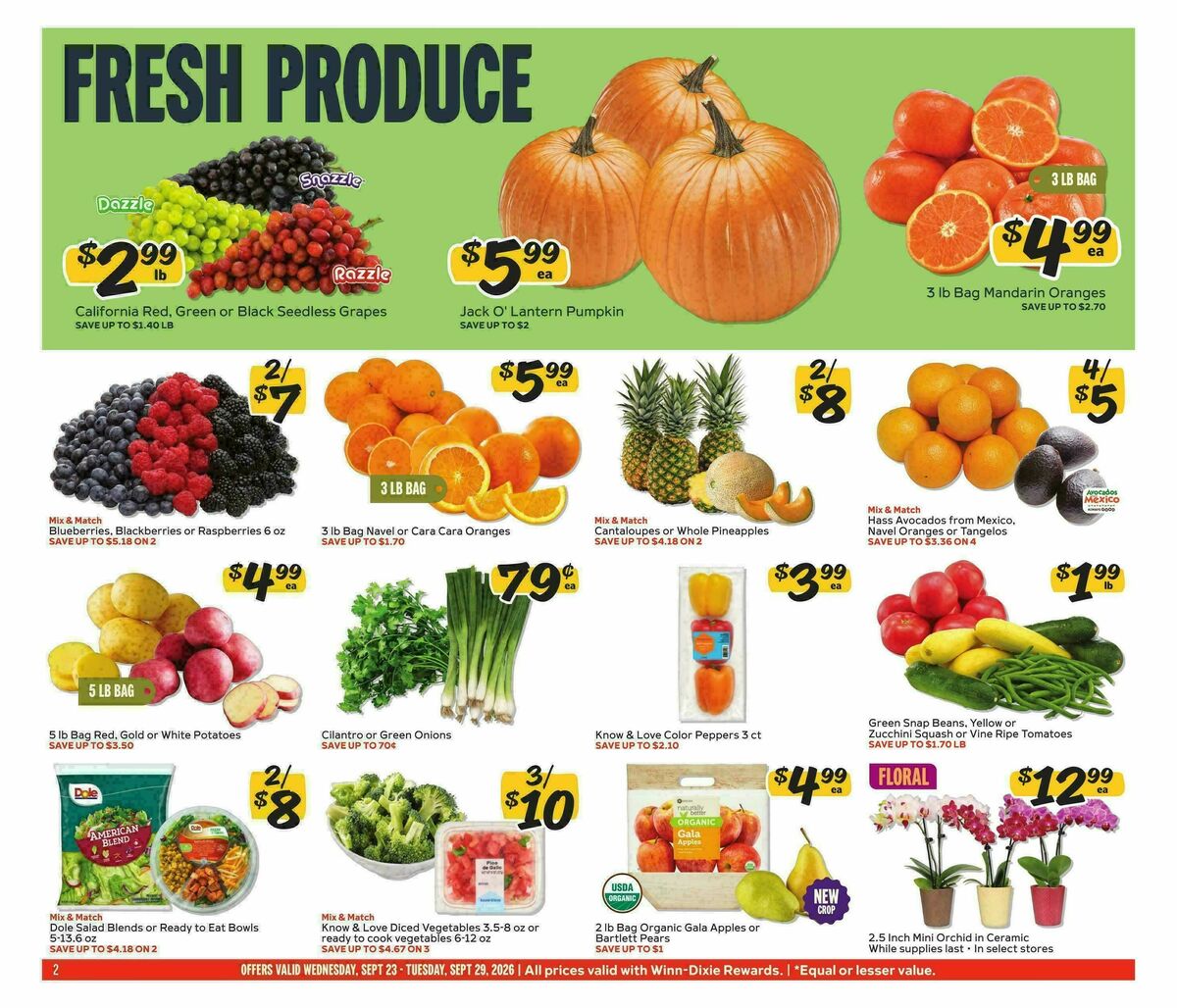 Winn-Dixie Weekly Ad from September 23