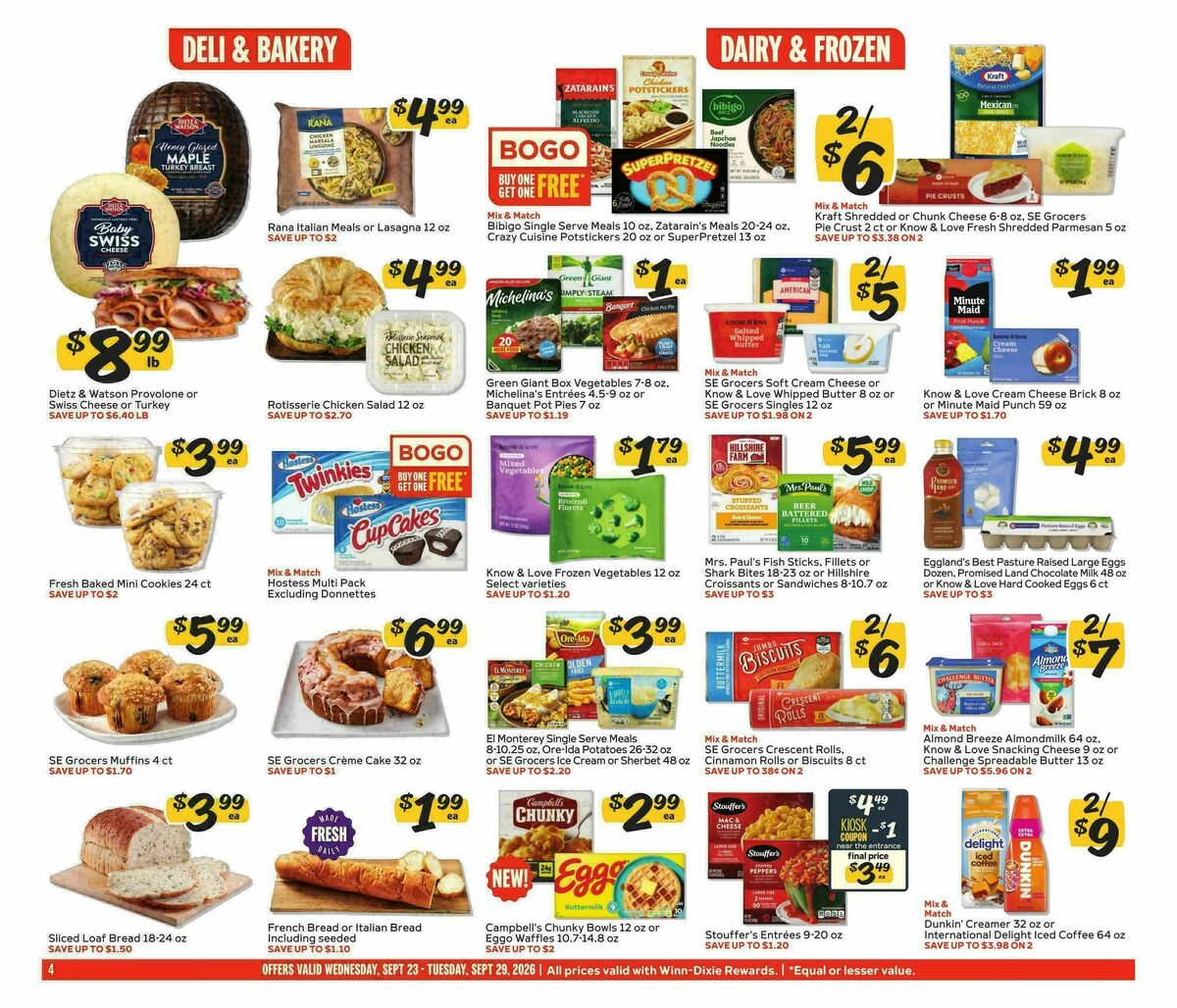 Winn-Dixie Weekly Ad from September 23