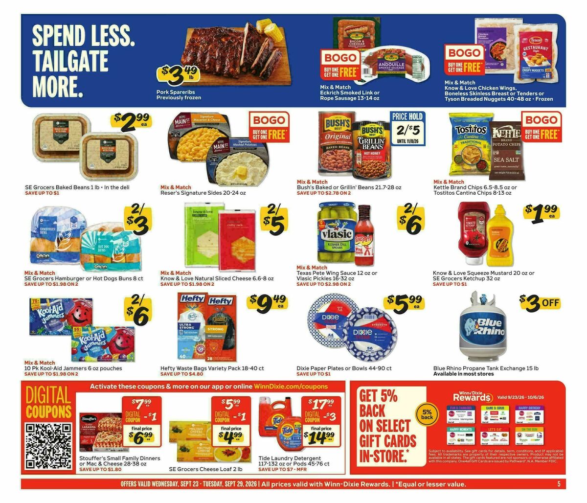 Winn-Dixie Weekly Ad from September 23